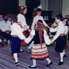 Group of Calgary Estonian students performing a folkdance, ca 1990