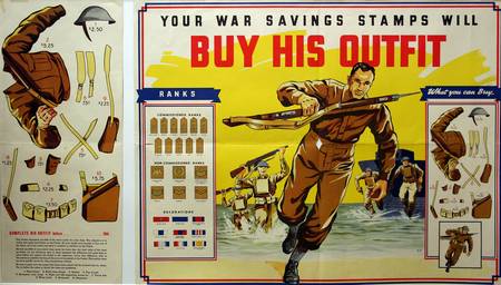 Buy His Outfit War Savings Stamp Poster