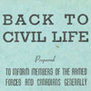 Back to Civil Life 3rd Edition