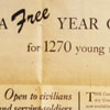 A free year of university for 1270 young men...