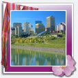 Une vue du centre-ville d'Edmonton