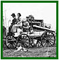 Homesteaders with loaded wagon.  Glenbow Archives