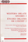 Western Oblate Studies 1