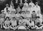 Mrs. Annie Gale, captain, seated second row, fourth from lef