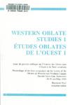 Western Oblate Studies 1