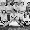 Ladies\ cricket club in Calgary, Alberta, 1922. Mrs. Annie Gale, captain, seated second row, fourth from left.