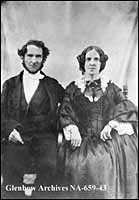 Portrait du révérend Robert T. Rundle, missionnaire méthodiste et son épouse, Mary. ca 1860.