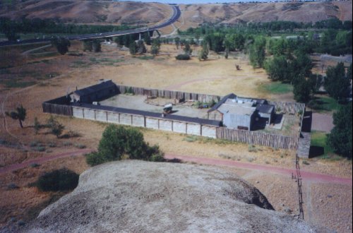 Fort Whoop-Up, aerial view