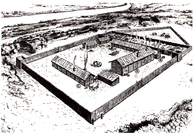 Artist's conception of Fort Chipewyan
