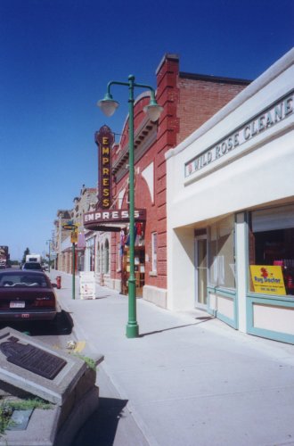 The main street of Fort MacLeod