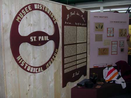 A display at the Muse Historique St. Paul Historical Museum