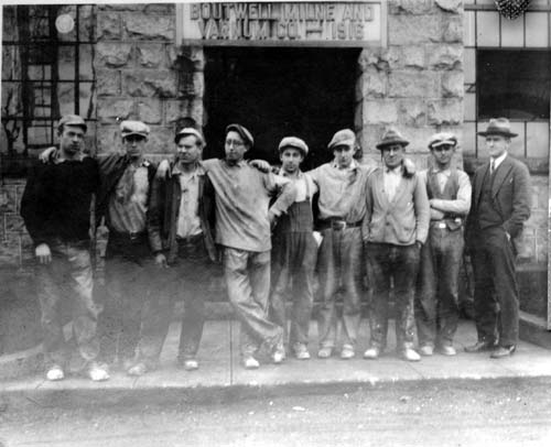 Ernest Forrend and mining colleagues