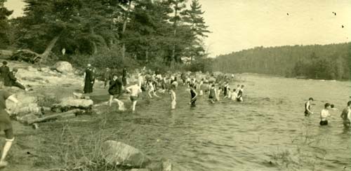 Bathing in the Gatineau River