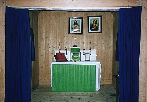 La chapelle du presbytre de la mission St. Charles.