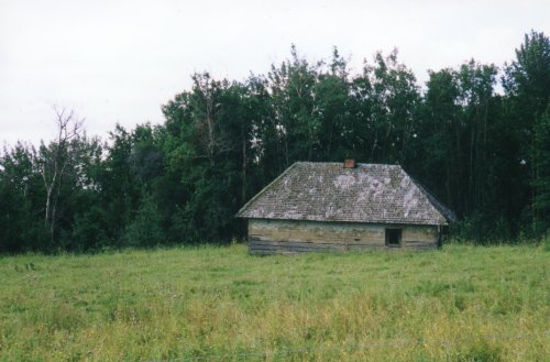Maison abandonne le long du chemin Fort Victoria.