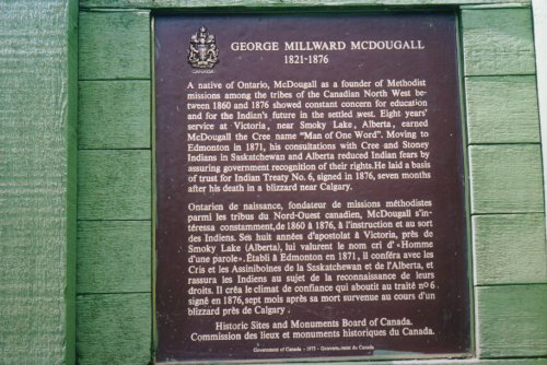 Plaque commmorant le missionnaire mthodiste George Millward.