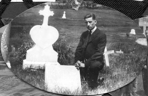Charles Chalifoux at graveside