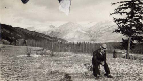 Ernest Forrend in mountains