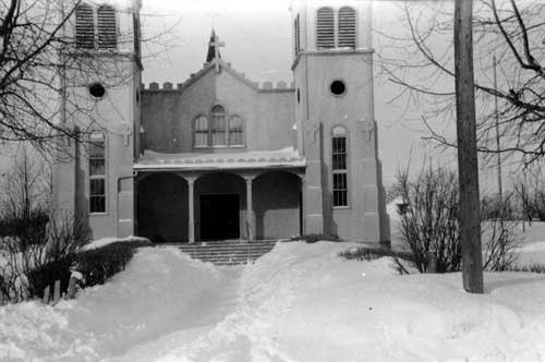 Winter scene St.Vincent Church