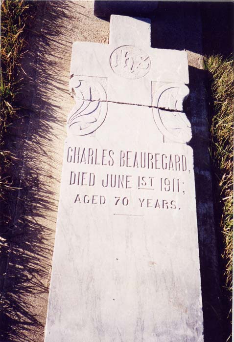 Tombstone Charles Beauregard