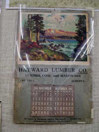 Wall calendar for Hayward Lumber Co