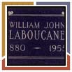 Pierre tombale William John Laboucane